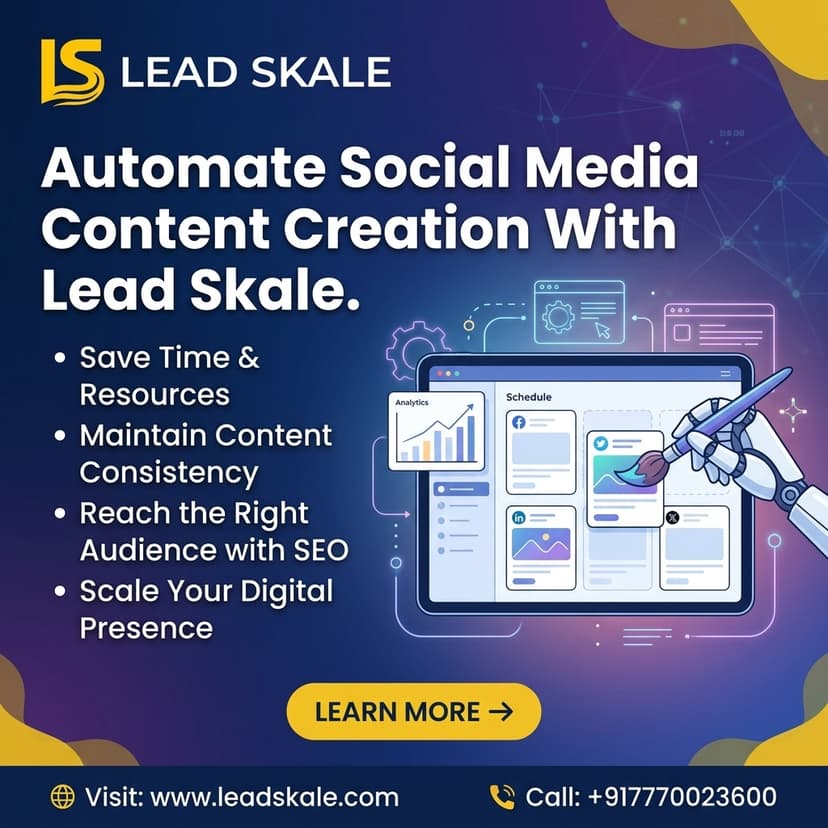 Automate Social Media Content Creation With Lead Skale